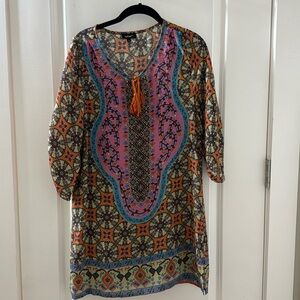 Tolani silk print dress or long tunic